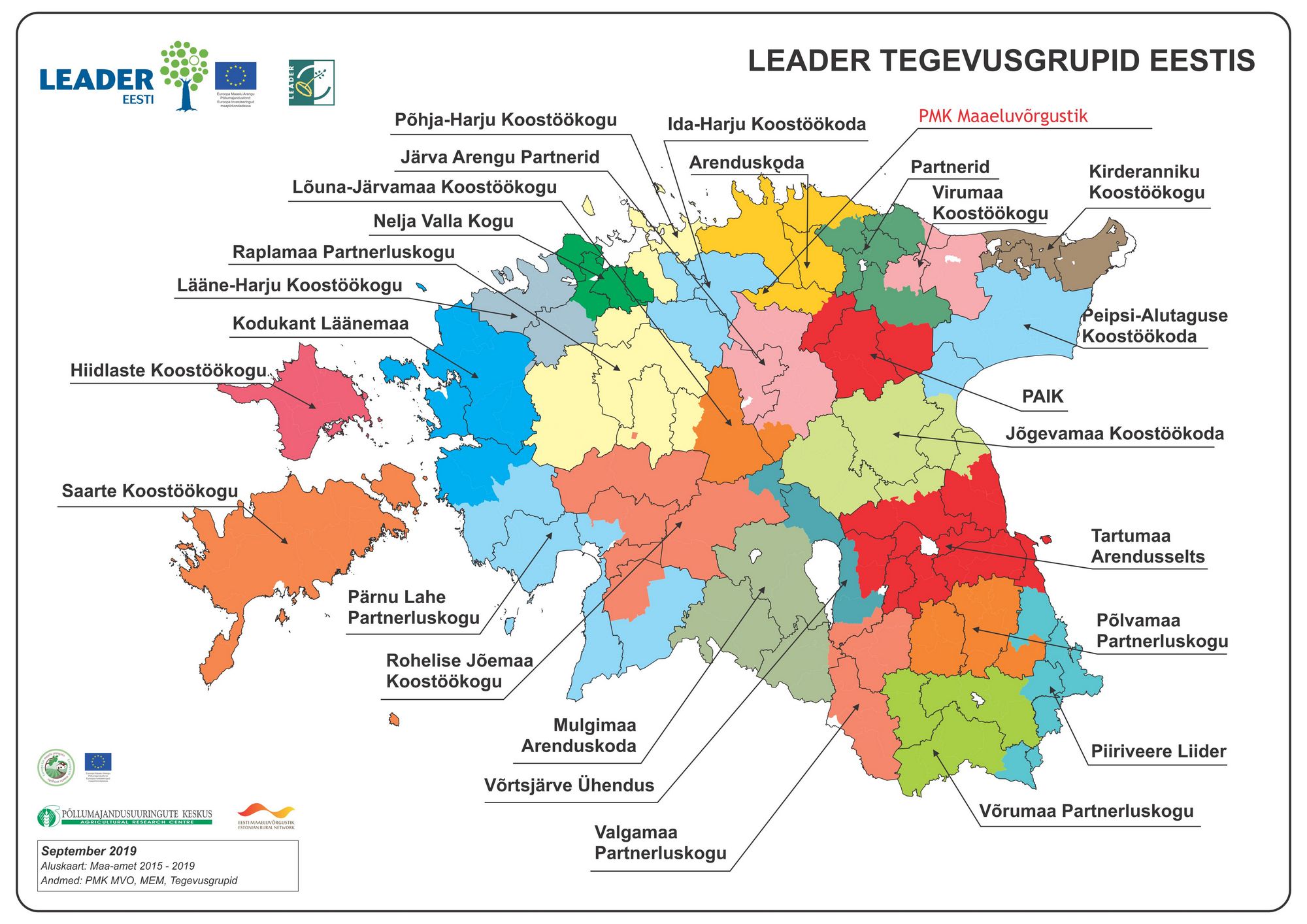Leader tegevusrühmad Eestis